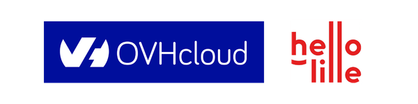 Logo OVH cloud et Hello Lille